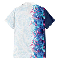 Hawaii Tropical Plant UliUli Family Matching Short Sleeve Bodycon Dress and Hawaiian Shirt Vibrant Polynesian Pattern LT01 - Polynesian Pride