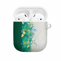 Hawaii Tropical Plant Omaomao AirPods Case Vibrant Polynesian Pattern