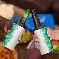 Hawaii Tropical Plant Omaomao 4 in 1 Can Cooler Tumbler Vibrant Polynesian Pattern