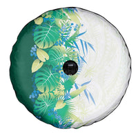 Hawaii Tropical Plant Omaomao Spare Tire Cover Vibrant Polynesian Pattern