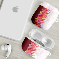 Hawaii Tropical Plant Akala AirPods Case Vibrant Polynesian Pattern