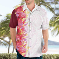 Hawaii Tropical Plant Akala Hawaiian Shirt Vibrant Polynesian Pattern