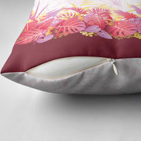 Hawaii Tropical Plant Akala Pillow Cover Vibrant Polynesian Pattern