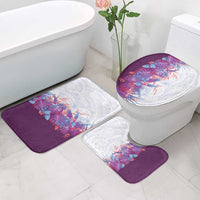 Hawaii Tropical Plant Poni Bathroom Set Vibrant Polynesian Pattern