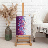 Hawaii Tropical Plant Poni Canvas Wall Art Vibrant Polynesian Pattern