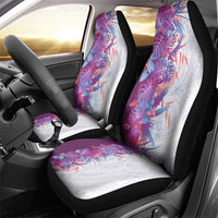 Hawaii Tropical Plant Poni Car Seat Cover Vibrant Polynesian Pattern