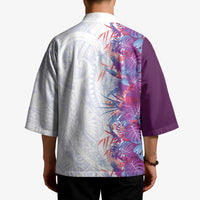Hawaii Tropical Plant Poni Kimono Vibrant Polynesian Pattern