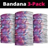 Hawaii Tropical Plant Poni Neck Gaiter Vibrant Polynesian Pattern