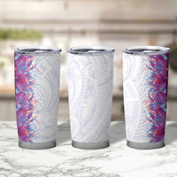 Hawaii Tropical Plant Poni Tumbler Cup Vibrant Polynesian Pattern