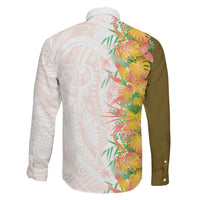 Hawaii Tropical Plant Lenalena Family Matching Summer Maxi Dress and Hawaiian Shirt Vibrant Polynesian Pattern
