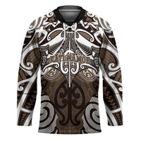 Personalised Maori Kati Mamoe Hockey Jersey Silver Fern Kowhaiwhai Art
