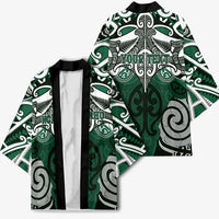 Personalised Maori Ngai Tahu Kimono Silver Fern Kowhaiwhai Art