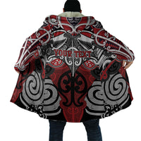 Personalised Maori Ngapuhi Cloak Silver Fern Kowhaiwhai Art
