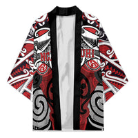 Personalised Maori Ngapuhi Kimono Silver Fern Kowhaiwhai Art