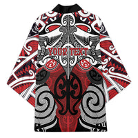 Personalised Maori Ngapuhi Kimono Silver Fern Kowhaiwhai Art