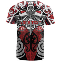 Personalised Maori Ngapuhi T Shirt Silver Fern Kowhaiwhai Art