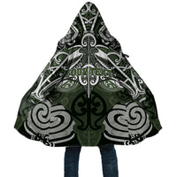 Personalised Maori Ngati Awa Cloak Silver Fern Kowhaiwhai Art