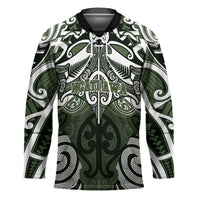 Personalised Maori Ngati Awa Hockey Jersey Silver Fern Kowhaiwhai Art