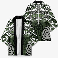 Personalised Maori Ngati Awa Kimono Silver Fern Kowhaiwhai Art