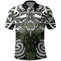 Personalised Maori Ngati Awa Polo Shirt Silver Fern Kowhaiwhai Art