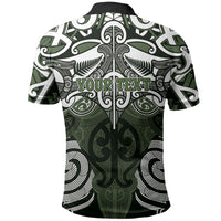 Personalised Maori Ngati Awa Polo Shirt Silver Fern Kowhaiwhai Art