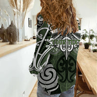 Personalised Maori Ngati Awa Women Casual Shirt Silver Fern Kowhaiwhai Art