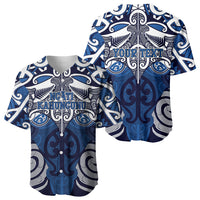 Personalised Maori Ngati Kahungunu Baseball Jersey Silver Fern Kowhaiwhai Art