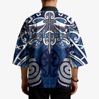 Personalised Maori Ngati Kahungunu Kimono Silver Fern Kowhaiwhai Art