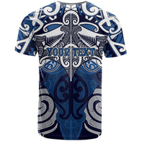 Personalised Maori Ngati Kahungunu T Shirt Silver Fern Kowhaiwhai Art