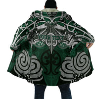 Personalised Maori Ngati Maniapoto Cloak Silver Fern Kowhaiwhai Art