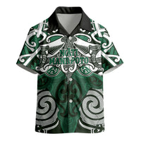 Personalised Maori Ngati Maniapoto Kid Hawaiian Shirt Silver Fern Kowhaiwhai Art