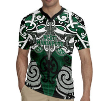 Personalised Maori Ngati Maniapoto Rugby Jersey Silver Fern Kowhaiwhai Art