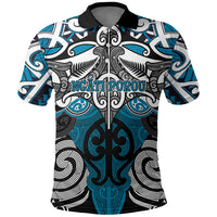 Personalised Maori Ngati Porou Polo Shirt Silver Fern Kowhaiwhai Art