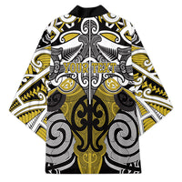 Personalised Maori Ngati Whatua Kimono Silver Fern Kowhaiwhai Art