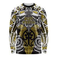 Personalised Maori Ngati Whatua Long Sleeve Shirt Silver Fern Kowhaiwhai Art