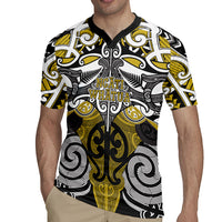 Personalised Maori Ngati Whatua Rugby Jersey Silver Fern Kowhaiwhai Art