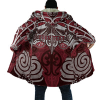 Personalised Maori Te Arawa Cloak Silver Fern Kowhaiwhai Art