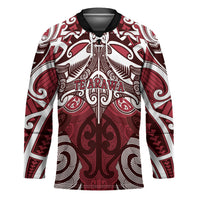 Personalised Maori Te Arawa Hockey Jersey Silver Fern Kowhaiwhai Art