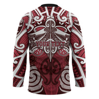 Personalised Maori Te Arawa Hockey Jersey Silver Fern Kowhaiwhai Art
