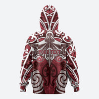 Personalised Maori Te Arawa Hoodie Silver Fern Kowhaiwhai Art