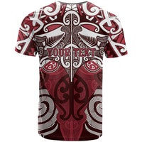 Personalised Maori Te Arawa T Shirt Silver Fern Kowhaiwhai Art