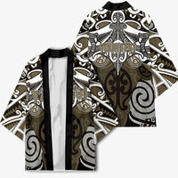 Personalised Maori Waikato Tainui Kimono Silver Fern Kowhaiwhai Art