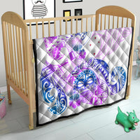 Kia Ora Maori New Zealand Pastel Quilt Sun Ta Moko Lilac Version LT01 - Polynesian Pride