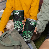 Aotearoa Kia Ora New Zealand Ta Moko Green Version Tumbler Cup