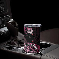 Aotearoa Kia Ora New Zealand Ta Moko Pink Version Tumbler Cup
