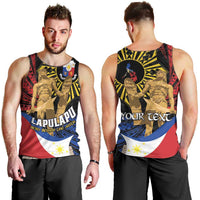 Personalized Lapulapu The First Filipino Hero Men Tank Top Polynesian Pattern