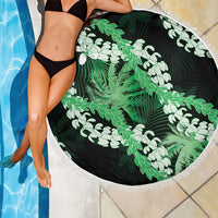Puakenikeni Maile Lei Beach Blanket Frangipani Green Tropical Leaves