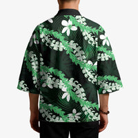 Puakenikeni Maile Lei Kimono Frangipani Green Tropical Leaves
