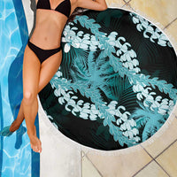 Puakenikeni Maile Lei Beach Blanket Frangipani Turquoise Tropical Leaves