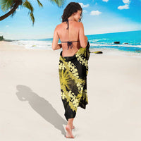 Puakenikeni Maile Lei Sarong Frangipani Yellow Tropical Leaves